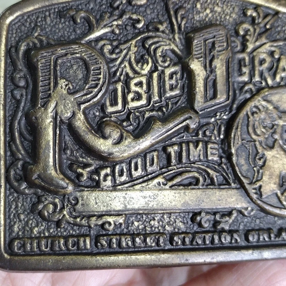 Vintage Rosie O' Grady's Church Street Station Orlando Florida Belt Buckle‎